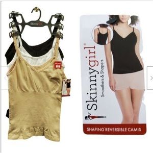 Skinny girl shaping cami set